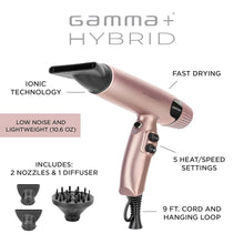 Load image into Gallery viewer, Gamma+ X-Hybrid Hair Dryer