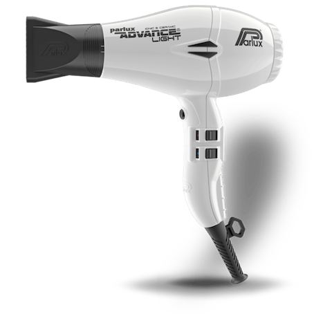 parlux hair dryer, advance light dryer, white colour