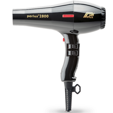 parlux hair dryer, all black dryer, parlux 2800